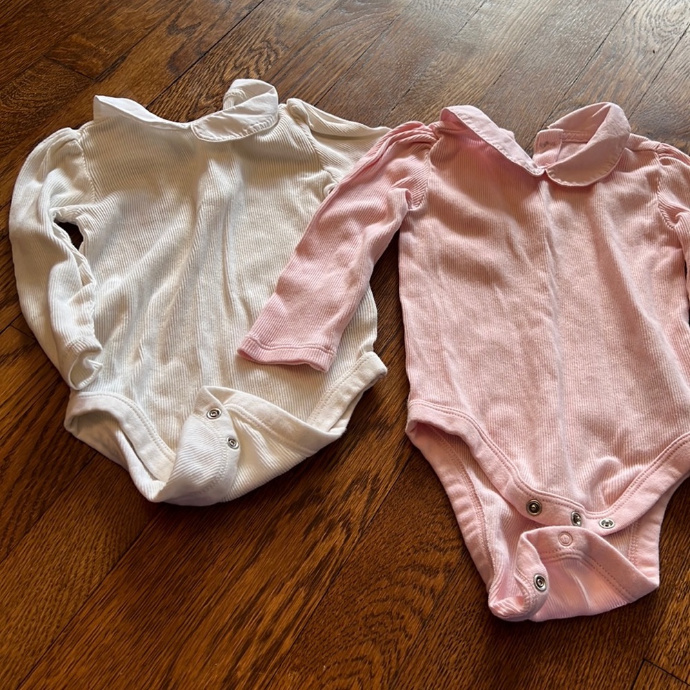 2 Peter Pan collar onesies